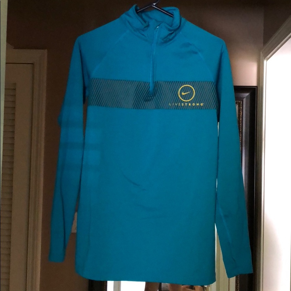 live strong nike pro 1/4 zip